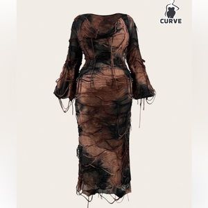 3/25$ long sleeve dress / cutout dresses